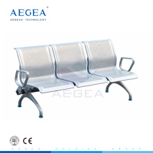 АГ-TWC004 холодной прокатки стальной пластины комнате ожидания больницы, три стул seater металла 